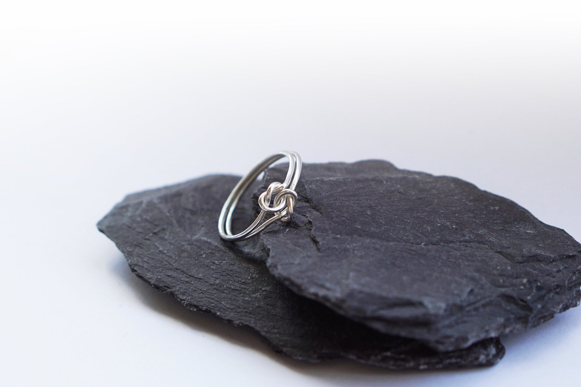 Recycled Sterling Silver Double Knot Ring ~ stackable, texture, statement, nautical, modern, minimal, birthday, infinity, love, rope