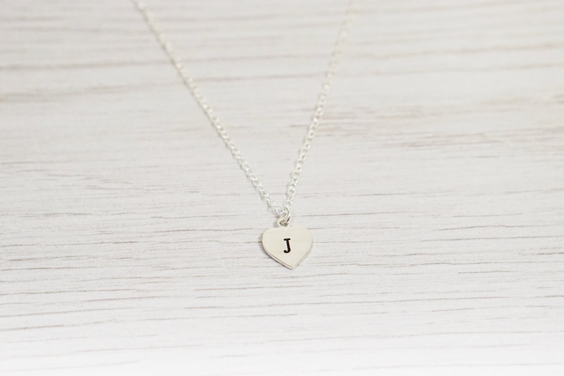 Personalised Sterling Silver Heart Monogram Initial Necklace ~ bridesmaid, wedding, best friend, gift for her, name