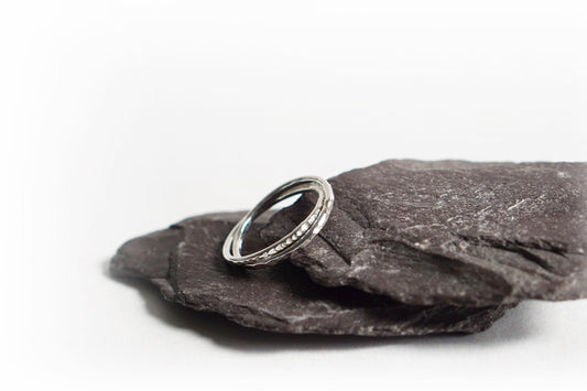 Interlocking Bands Recycled Sterling Silver Ring ~ statement, rolling rings, russian wedding rings, fidget, double ring