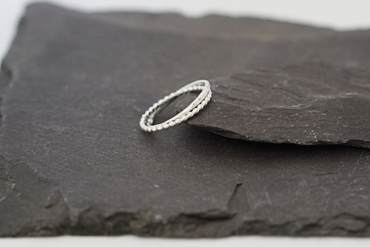 Textured Interlocking Bands Recycled Sterling Silver Ring ~ statement, rolling, russian wedding rings, fidget, stackable