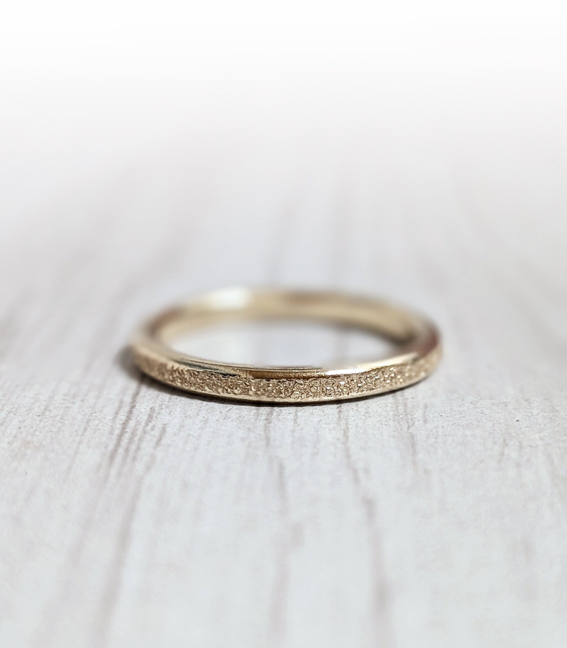 Stardust 9ct Recycled Gold Band Ring ~ stacking ring, textured, stackable, gold, wedding, engagement