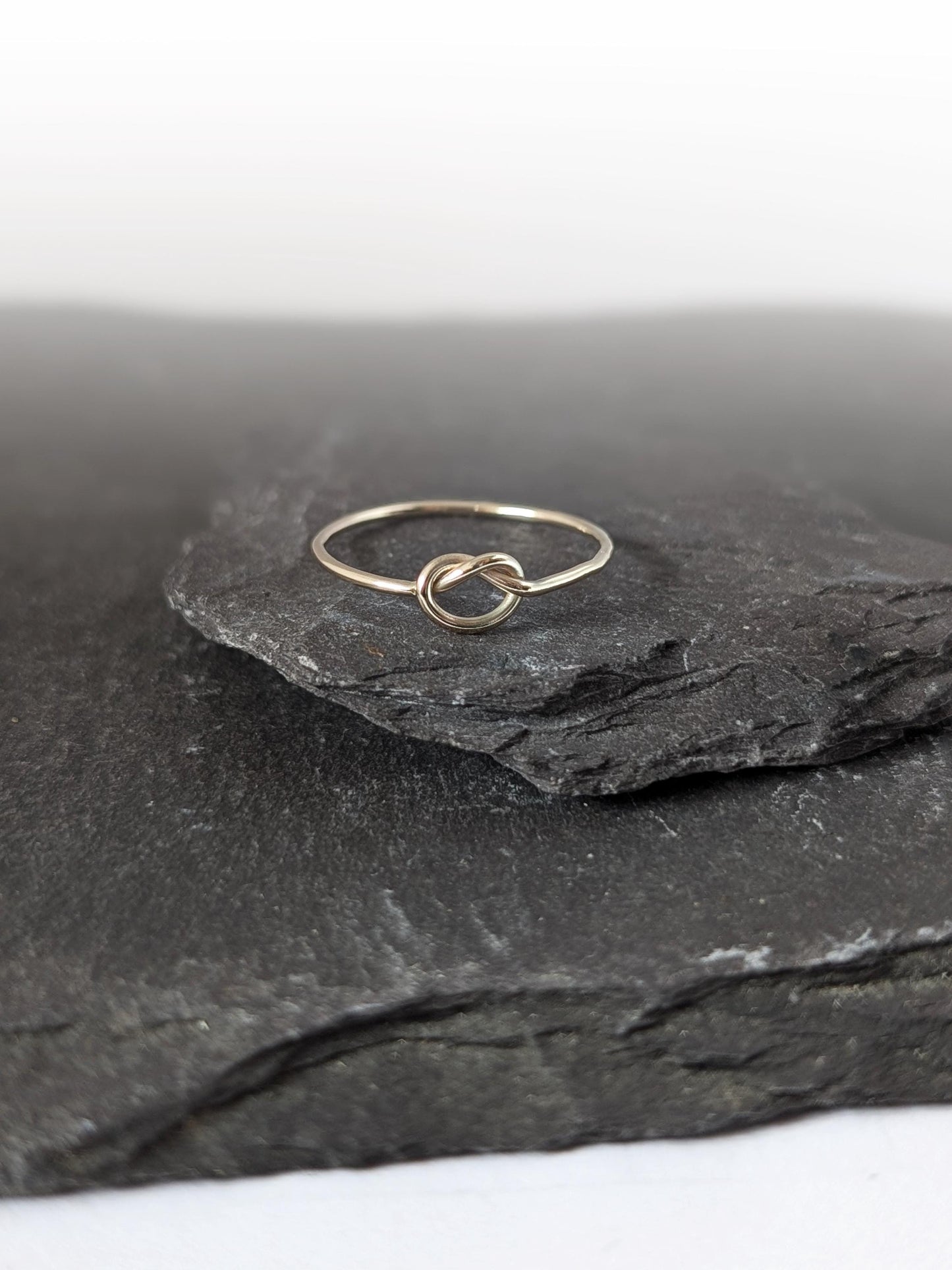 Infinity Knot Solid 9ct Gold Ring ~ stackable, love ring, friendship, wedding, gift