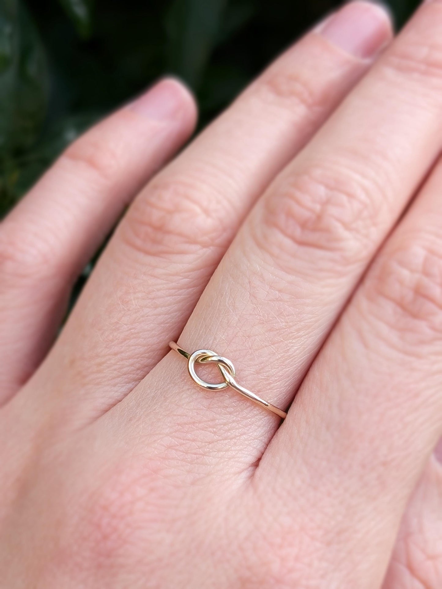 Infinity Knot Solid 9ct Gold Ring ~ stackable, love ring, friendship, wedding, gift