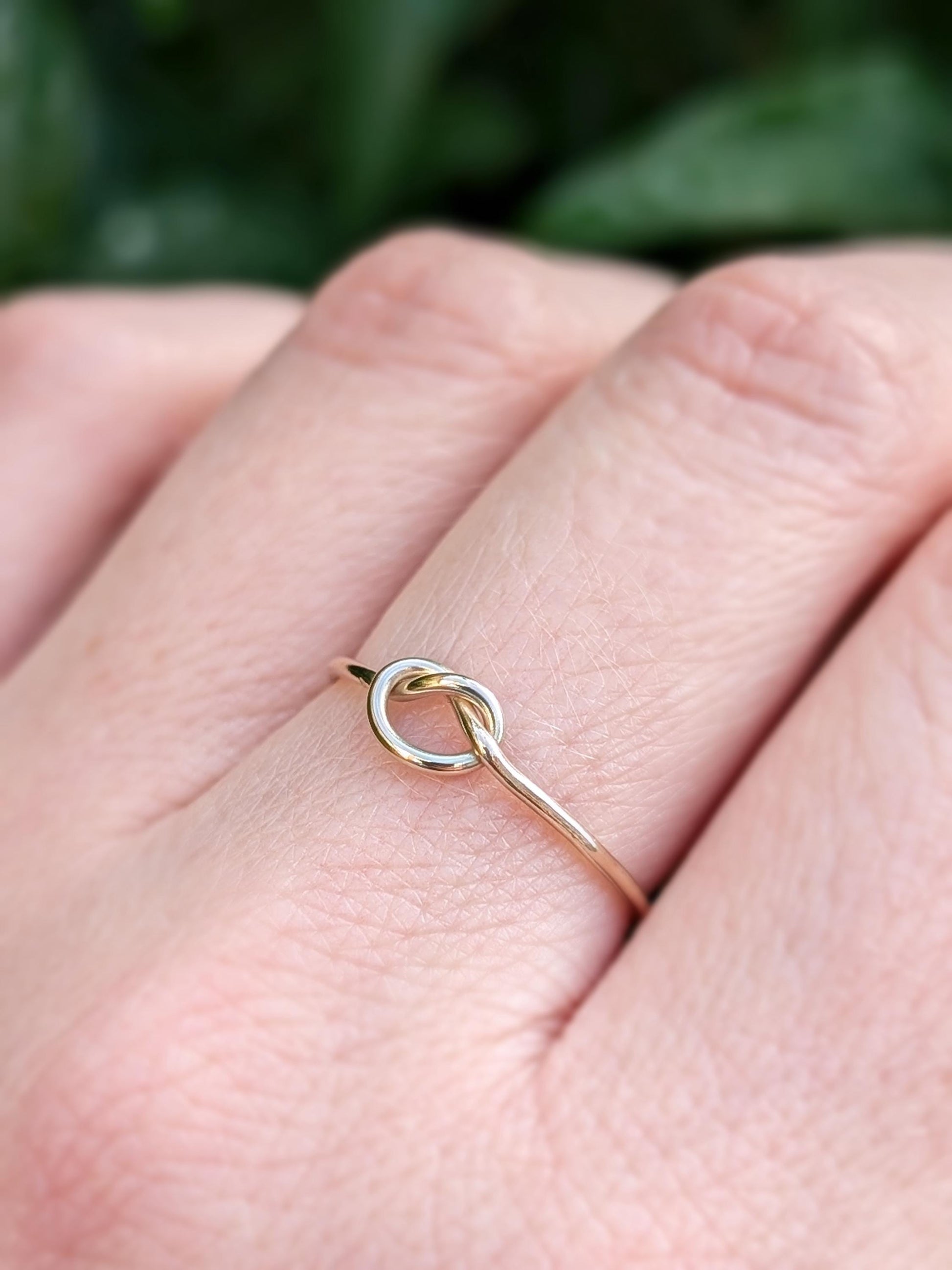 Infinity Knot Solid 9ct Gold Ring ~ stackable, love ring, friendship, wedding, gift