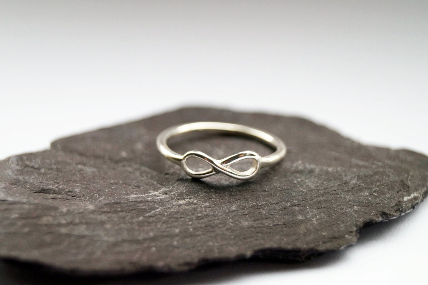 Infinity Sterling Silver Ring ~ statement ring, elegant, modern, eternity ring, mobius, recycled