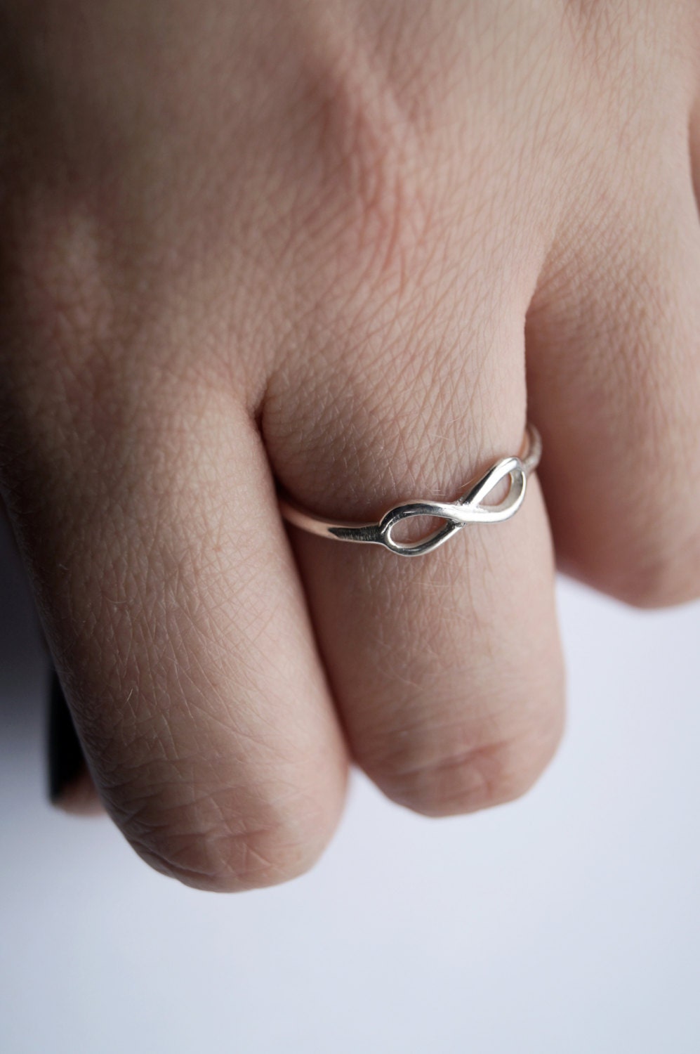 Infinity Sterling Silver Ring ~ statement ring, elegant, modern, eternity ring, mobius, recycled