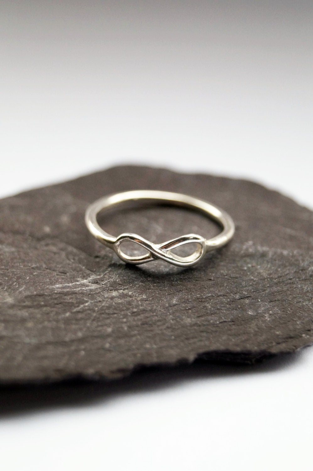 Infinity Sterling Silver Ring ~ statement ring, elegant, modern, eternity ring, mobius, recycled